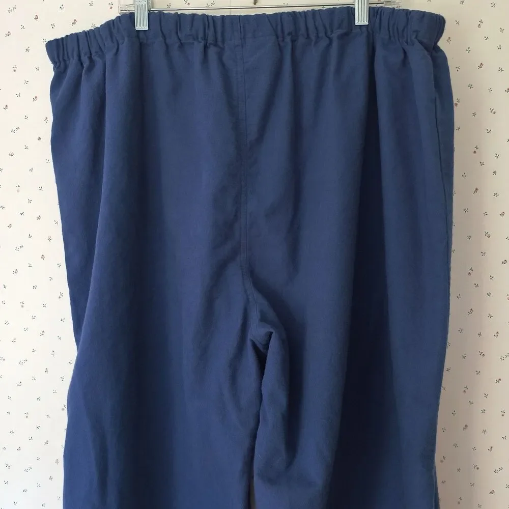 Vermont Country Store Pajama Set Mens 3X Blue Portuguese Cotton Flannel Cozy PJs - Picture 14 of 16